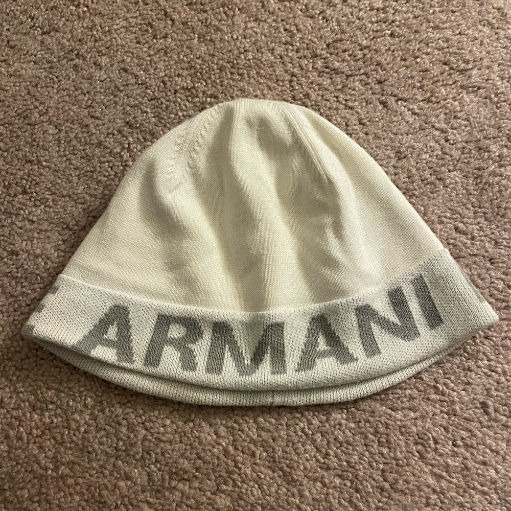 Armani exchange knit beanie